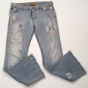 Hollister | Destroyed Denim Boyfriend Jeans